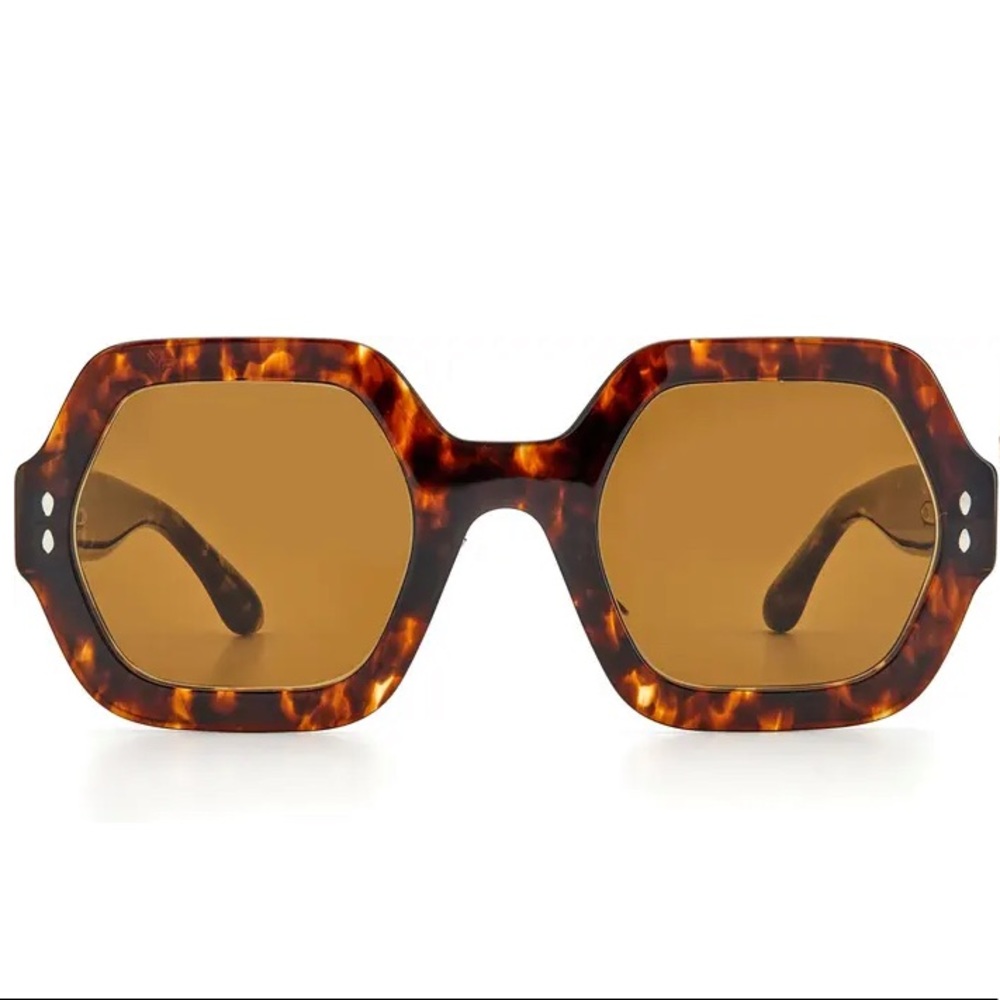 ISABEL MARANT Brown Havana Square Sunglasses